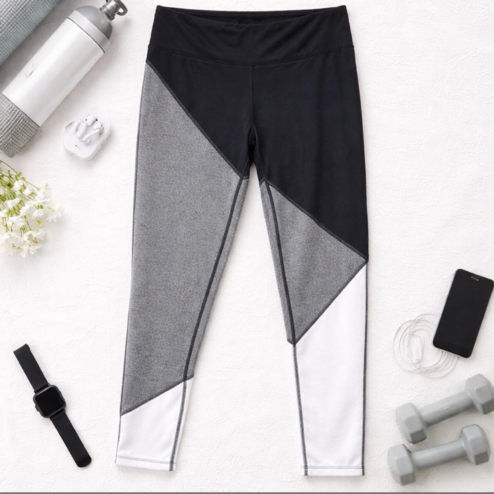 Marika Athletic Yoga Workout Joggers Leggins Pants Grey, Black, White Size M